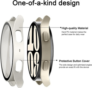 Protector de Pantalla para Reloj Inteligente, Cristal Templado, Funda Protectora Mate para Reloj, Compatible con Samsung <span class=keywords><strong>Galaxy</strong></span> <span class=keywords><strong>Watch</strong></span> 7 6 5 <span class=keywords><strong>4</strong></span>, Accesorios - Product Image 3