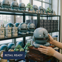 Figurines de robot de méditation en résine personnalisées, personnages zen, boîte mystère, jouets de créateur, fabricant OEM