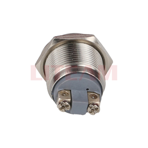 19mm 16mm <strong>Self-Locking</strong> <strong>Push</strong> <strong>Button</strong> Switch Waterproof Flat Metal Momentary Switch 2 Pins Max. 250V Switch Combination Electronic - Product Image 4