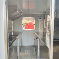 Café Kitchenette Hot Dog Remorque Kiosque de camion à café mobile avec équipement de cuisine Remorque de camion de nourriture mobile