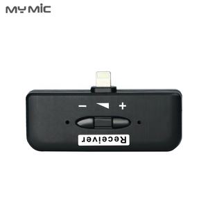 Мой микрофон W109-A 2,4 ГГц мини лацкан клипса Lavalier беспроводной микрофон профессиональный для записи мобильного телефона с двумя передатчиками - Product Image 4