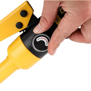 <span class=keywords><strong>Pince</strong></span> à <span class=keywords><strong>sertir</strong></span> hydraulique manuelle YQK-70 Glam 4-70mm DIY OEM 6T avec 9 paires de matrices en acier, outil de sertissage hexagonal, poignée souple en caoutchouc - Product Image 4