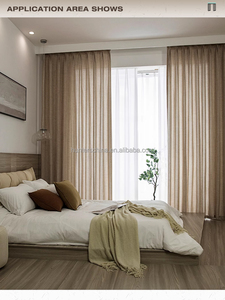 Modern High Quality <strong>Voile</strong> Linen Fabric Woven Simple Sheer Curtain <strong>for</strong> <strong>Windows</strong> <strong>for</strong> Hotels and Hospitals - Product Image 4