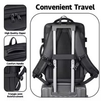 Sac à dos de voyage multifonctionnel étanche pour ordinateur portable Système de compression sous vide étanche à l'air Sac à dos d'affaires extensible Oxford