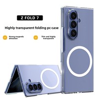 Funda Protectora Transparente de Alta Calidad para Zfold8 7, con Logotipo Personalizado, Plegable, Resistente a Caídas, con Absorción Magnética y Protección Térmica