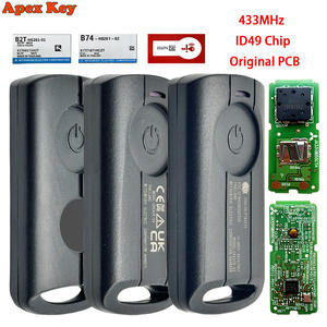 Clé de commande de moto d'origine B2T, porte-clés 433,92 MHz, puce ID49, ABS noir pour Yamaha NMAX/TMAX/NVX155/Xmax 125/250/300/400 - Product Image 2