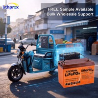 Batterie de scooter à 3 roues 12V300AH 3.6KWh LiFePO4, cellule de batterie à charge équilibrée, haute densité énergétique pour moteur de fauteuil roulant électrique