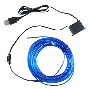 USB nhiều màu 5m linh hoạt EL dây Ánh Sáng <span class=keywords><strong>LED</strong></span> Neon dây đèn cho Diy quần áo giày trang trí - Product Image 3