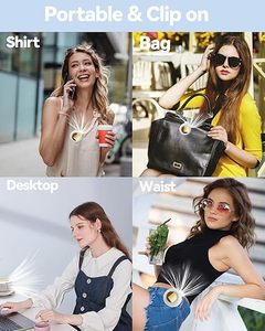 <span class=keywords><strong>Ventilateur</strong></span> Électrique Portable Mini Sans Pales Coloré à Trois Vitesses, Alimenté par Batterie, Rotatif à 360°, à Clipser pour l'Extérieur, Idéal pour l'Été - Vente en Gros - Product Image 5