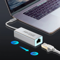 Adaptador Ethernet Gigabit Tipo C a RJ45 de 1000Mbps, Tarjeta de Red USB 3.1 a LAN, Plug and Play para MacBook, Laptop, PC