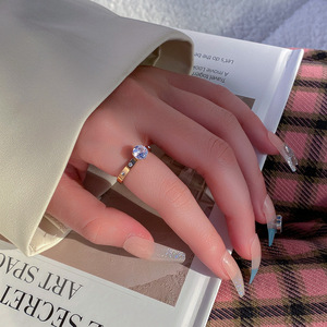 Resoul Wasserdichter Edelstahlring Luxuriöser Kubischer Zirkonia Eleganter Nicht Anlaufender Paar-Ringset für Frauen Verlobung - Product Image 4
