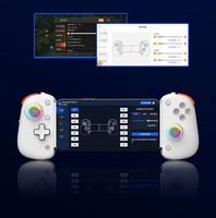 Manette sans fil BSP-D8 Pro pour Switch, PS4, Android, iOS, PC – Contrôle précis avec double joystick Hall RGB