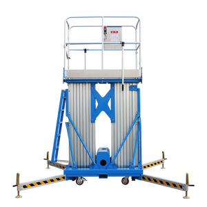 Plataforma de trabajo aéreo de mástil vertical compacta de 6-16m de aleación de aluminio eléctrica de suministro de fábrica OEM para acceso estrecho - Product Image 1