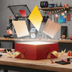 Accessori per Stampanti 3D, Materiale per Scatola Misteriosa Laser (Compensato/Acrilico/PU/Metallo) Prodotto negli Stati Uniti - Product Image 3