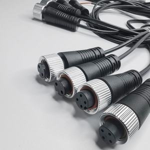 Konektor Sensor M12 Kustom 2 4 Pin IP67 Perakitan Kabel Tembaga Berlapis Timah untuk Modul Fieldbus Ethernet Penerbangan Sepeda Motor - Product Image 2