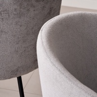 Échantillon Gratuit Chaise de Salle à Manger Nordique Personnalisée pour Hôtel, Meuble de Dîner Intérieur en Velours Rembourré avec Coussin