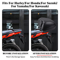 Sac de coffre de moto, boîte de rangement pour bagages arrière, boîte à outils, valise de voyage pour Harley Softail Touring Sportster, pour Yamaha, pour Honda