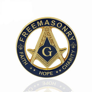 Freemason หมุดคอปกแบ<span class=keywords><strong>บ</strong></span>มีรูสำหรับขายของ,พินติดเสื้อเนื้อนิ่มออกแ<span class=keywords><strong>บ</strong></span><span class=keywords><strong>บ</strong></span>ได้ฟรีตามต้องการ - Product Image 1