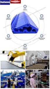 ModuleBelt modüler taşıma bandı plastik düz konveyör düz üst zincir Pitch 50.8mm - Product Image 6