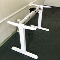 Cadre de bureau électrique à moteur unique pour bureau à domicile moderne support d'ordinateur intelligent en métal réglage de la hauteur ordinateur portable assis-debout
