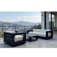 Ensemble de canapés de jardin en aluminium moderne Sigma, couleur personnalisée, pour l'extérieur, vente en gros directe usine