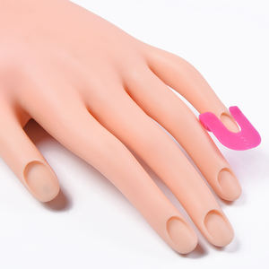 26 pièces/ensemble 10 tailles G Curve Shape Nail Protector Varnish Shield Finger Cover Spill-Proof French Stickers Manicure Nail Clips - Product Image 6