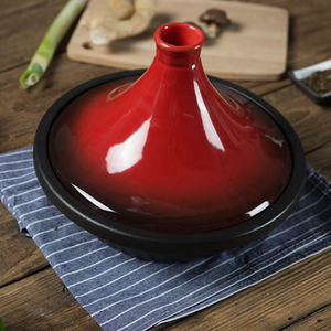 Tajine <span class=keywords><strong>marocain</strong></span> en fonte émaillée personnalisé à <span class=keywords><strong>prix</strong></span> abordable, avec couvercle en céramique conique, design minimaliste et écologique - Product Image 5