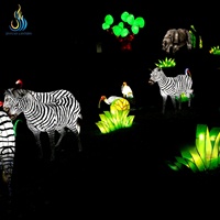 Maßgefertigtes Großes Outdoor-Tier-Laternen-Set Langlebige Wasserdichte Festival-Laterne für Zoo Outdoor-Festival-Lichtdekoration