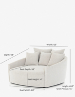 Moderner Armlehn Luxus Stoffsofa Stuhl amerikanischer Stil Einzelperson Sofa Wohnzimmer-Design Freizeit Lounge-Stuhl Möbel