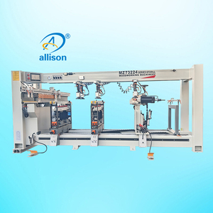 Machine à aléser à quatre têtes multi-broches pour le travail du bois avec moteur principal et composants PLC - Product Image 1