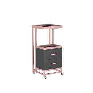 Chariot de rangement mobile pour instruments de beauté de bureau, spécialisé pour salons, avec support pour appareil à micro-bulles - Product Image 2