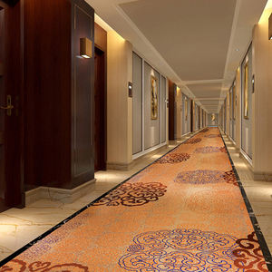 Luxe Floral Décoratif Hôtel Couloir Axminster Alfombra Rollo Antidérapant Chinois Jacquard Tapis Pour Hôtel Couloir Noir Or - Product Image 4