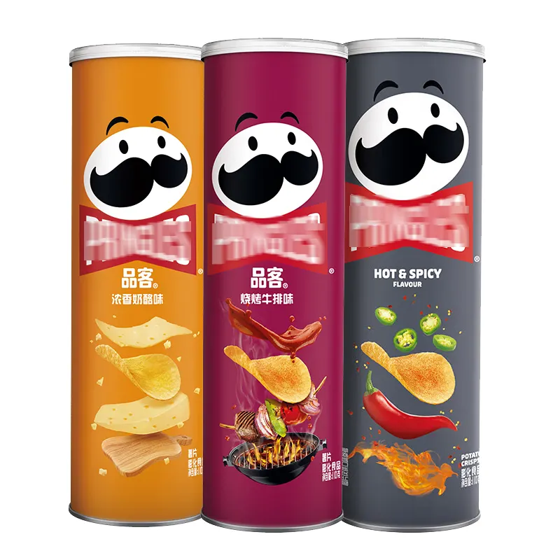 Wholesale Pringle Canned Snack Potato Chips Made in China High Quality Exotic Snack Potato Chips 110g