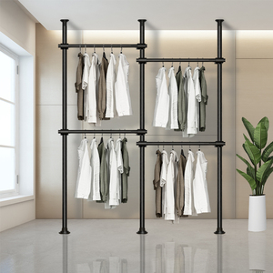 38mm Schlafzimmer starke tragbare Garderobe nach Hause große Kleiderbügel bohrmaschine freie Kombination Kleider schrank Schrank - Product Image 1