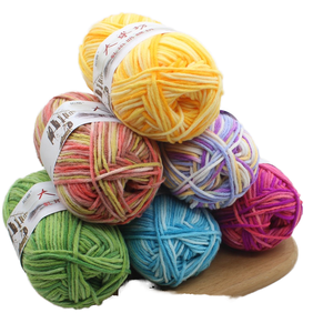 Filato Misto Fantasia Durevole all'Ingrosso per Appassionati <span class=keywords><strong>di</strong></span> Fai-da-Te, Filato in Poliestere e Cotone Ring Spun per Abbigliamento e Accessori - Product Image 1
