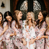 FUNG 6012 Nouvelle Robe à Volants Fleurs en Rayonne, Robes de Demoiselle d'Honneur Personnalisées, Vêtements de Nuit Sexy Kimono