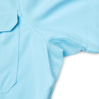 Chemise de pêche personnalisée en nylon et polyester à manches longues avec protection UV pour les équipes de pêche, idéale pour la randonnée et le travail en extérieur