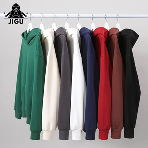 Chất Lượng Cao 500 GSM 100% Cotton Lông Cừu Biểu Tượng Tùy Chỉnh Thời Trang Đường Phố Dày Nặng Quá Khổ Áo Thun Hoodies Cho Nam Giới In - Product Image 1