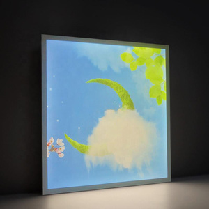24 pouces 2x2 6060 40W Smart Natural Light <span class=keywords><strong>LED</strong></span> Panel Dimmable Embedded <span class=keywords><strong>Plafonnier</strong></span> Bleu Ciel Blanc Nuage <span class=keywords><strong>LED</strong></span> Flat Panel Light - Product Image 3