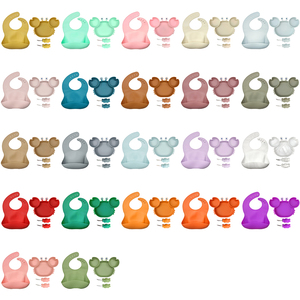 <span class=keywords><strong>Kit</strong></span> de salle à manger en silicone pour bébé avec assiette de crabe sans BPA ODM & OEM ensemble d'alimentation pour bébé avec <span class=keywords><strong>kit</strong></span> de couverts et bavoir - Product Image 5