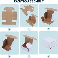 Custom White Corrugated Cardboard Mailer Boxes 8x6x4 Shipping Small Mailing Gift Boxes for Packaging with UV Coating Embossing