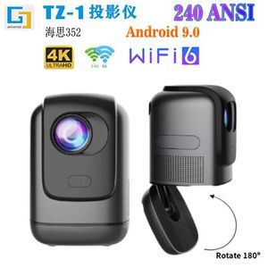 TZ-1 Mini Android 9 LED/Laser Home Chiếu 4K HD Với Wifi6 Bốn Điểm Keystone Chỉnh - Product Image 2