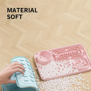 Slow Feeder, Food-Grade Silicone, Soft and Skin-Friendly, Non-Slip Suction Base, Odorless, Multi-Compartment, for <b>Water</b>,food - Product Image 6