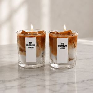 Bougie parfumée artisanale MW dans un bocal en verre, bougie d'aromathérapie moderne pour la décoration de la maison - Product Image 2