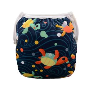 ALVABABY Schwimm windel für Baby & Kleinkind Druckknöpfe Verstellbare wieder verwendbare wasch bare Mode Mädchen Jungen Schwimm windel für Schwimmunterricht - Product Image 2