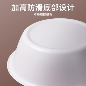 White Round Plastic Basin Medium Size Silver Ion Antibacterial For Face Feet Baby Care - Product Image 5