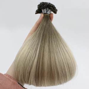 Extensiones de cabello humano virgen con punta en U, extensiones de queratina pre-fabricadas con forma de U, puntas gruesas, cabello ruso para uso en salones de belleza y uso personal. - Product Image 2