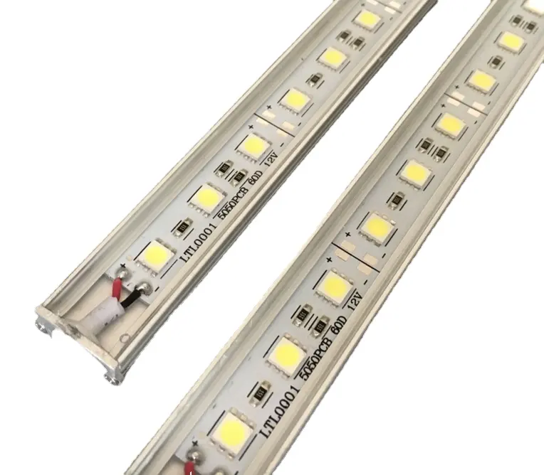 5050 smd Led ışık Bar /LED sert şerit/lineer ışık su geçirmez 120led çift sıralı açık otel için