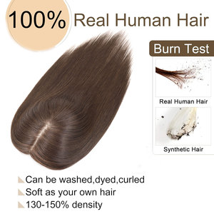 Extensiones <span class=keywords><strong>de</strong></span> <span class=keywords><strong>Cabello</strong></span> Castaño Medio <span class=keywords><strong>para</strong></span> <span class=keywords><strong>Mujer</strong></span>, <span class=keywords><strong>Cabello</strong></span> Humano Real, Sin Flequillo, 130% <span class=keywords><strong>de</strong></span> Densidad, Base <span class=keywords><strong>de</strong></span> Seda, Remy, con Clip, <span class=keywords><strong>para</strong></span> Agregar Volumen - Product Image 3