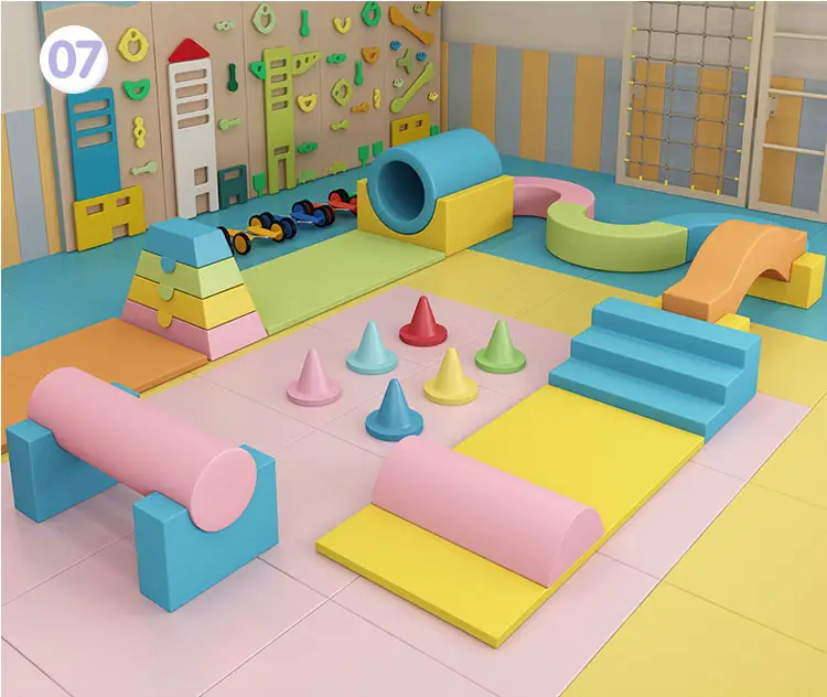 Moetry attrayant intérieur mousse souple équipement de jeu aire de jeux intérieure pour la maternelle enfants salle de sport